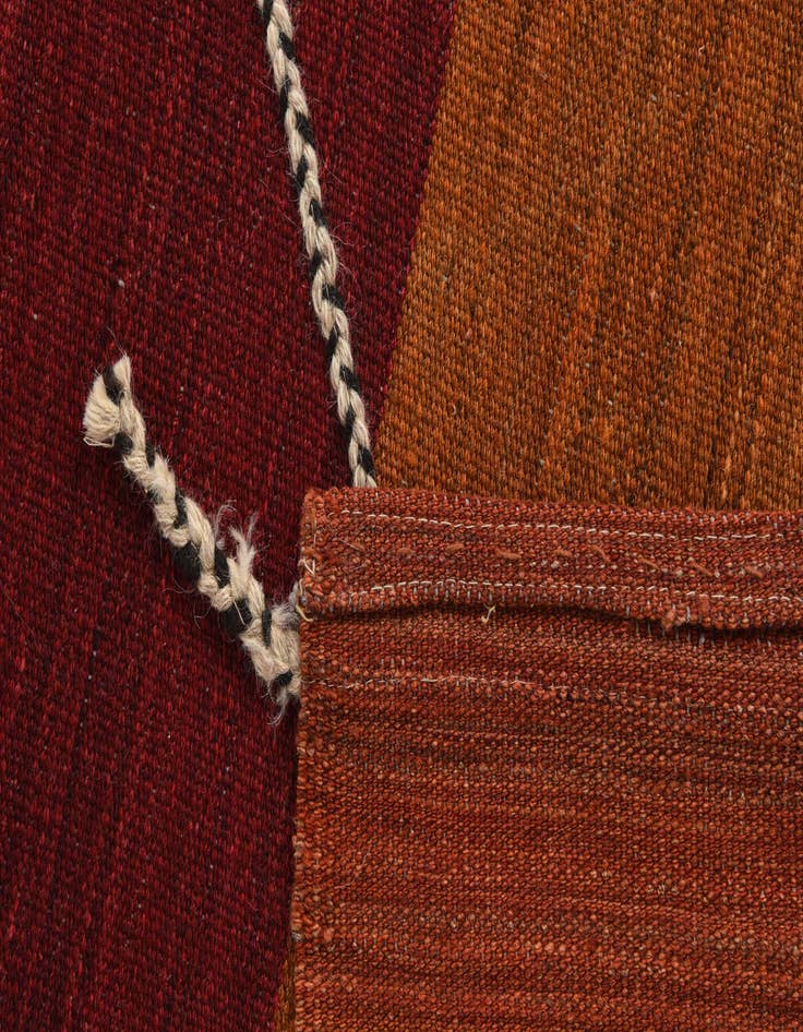 Detail image of 10' 1 x 12' 9  Hand Woven Kilim Modern Wool Rug