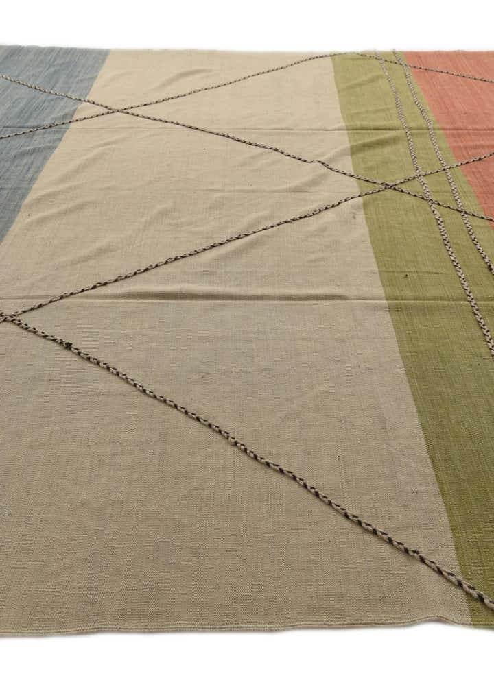 10' x 12' 9 Hand Woven Kilim Modern Wool Rug