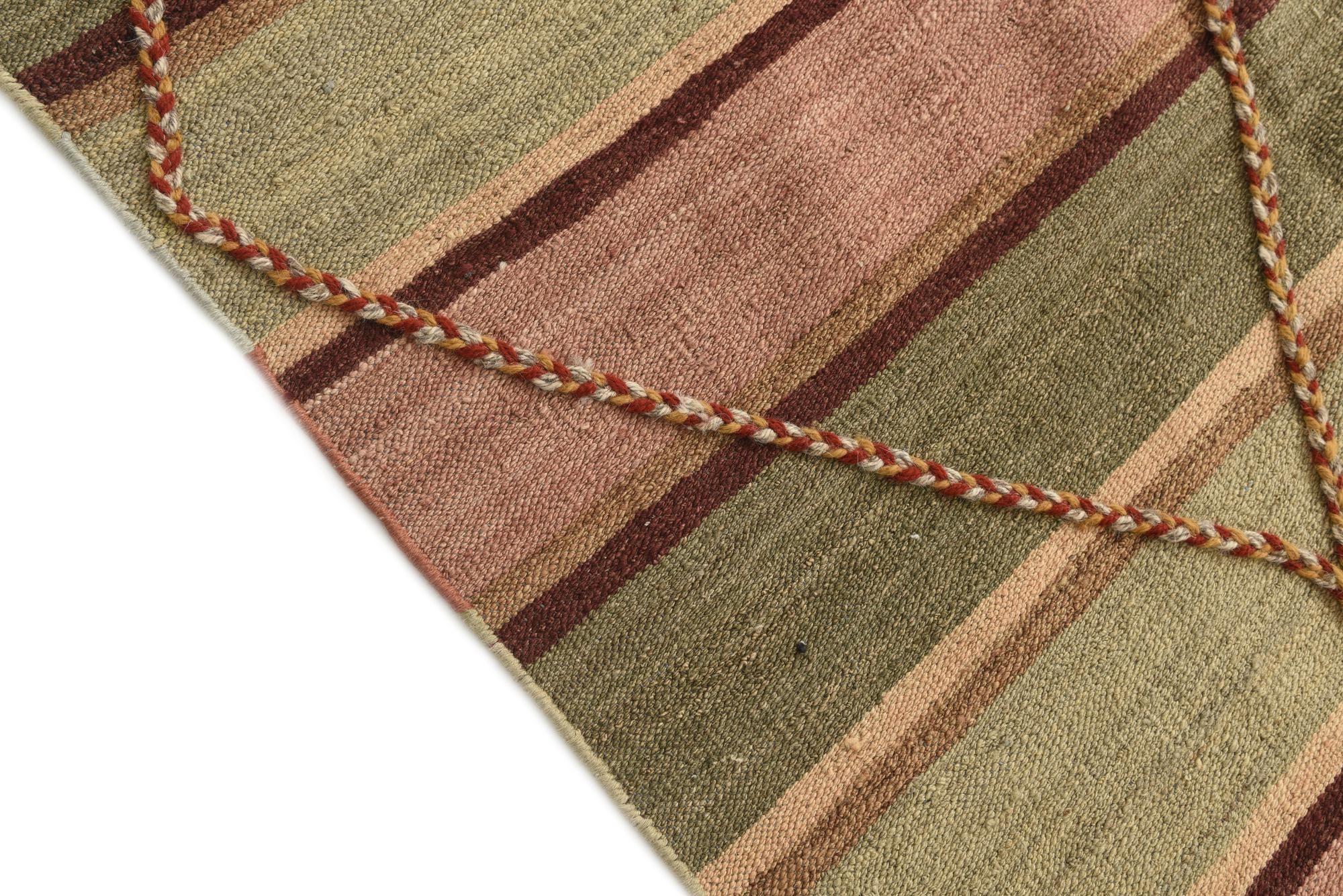 5' 7 x 8' 6 Hand Woven Kilim Modern Wool Rug
