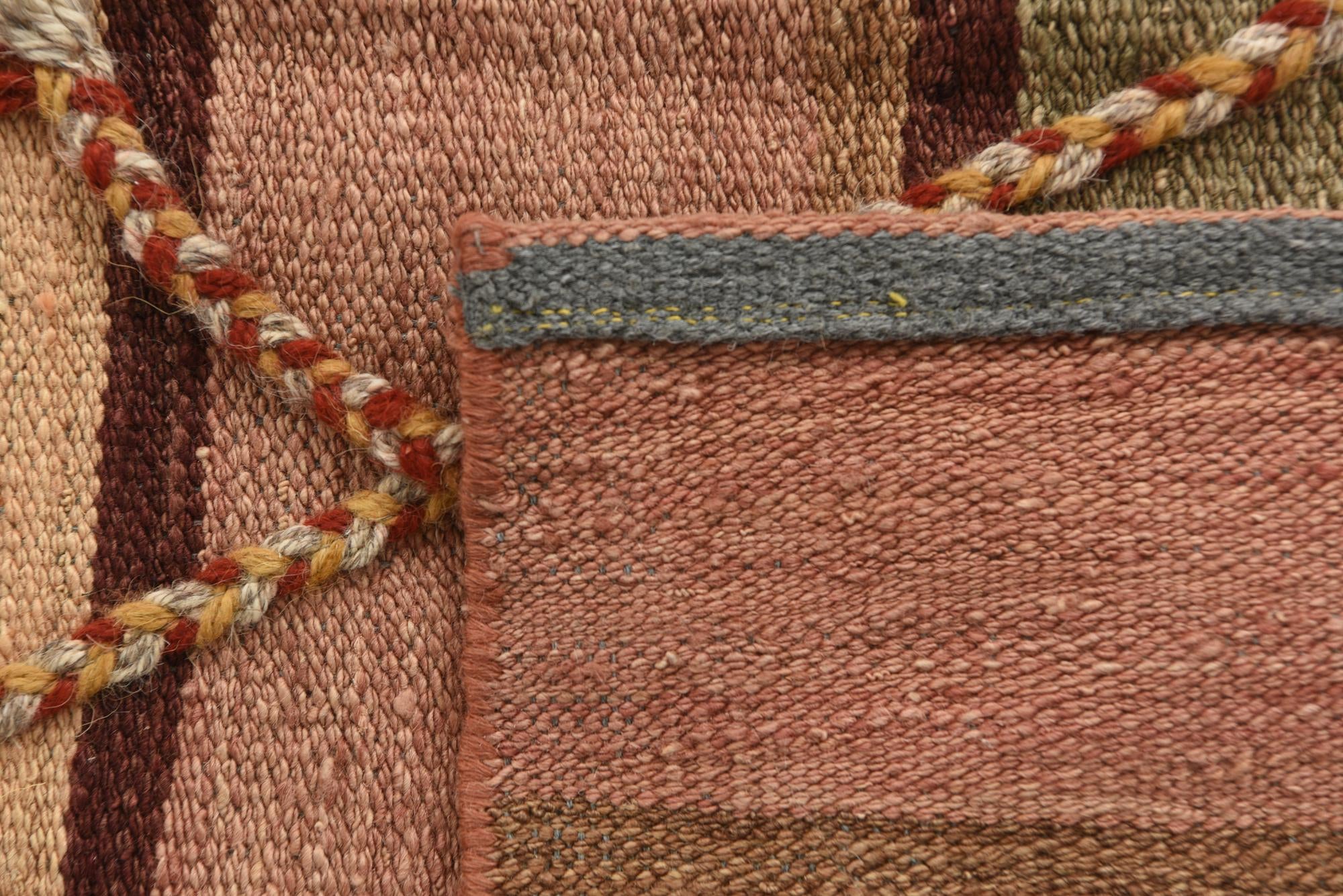 5' 7 x 8' 6 Hand Woven Kilim Modern Wool Rug