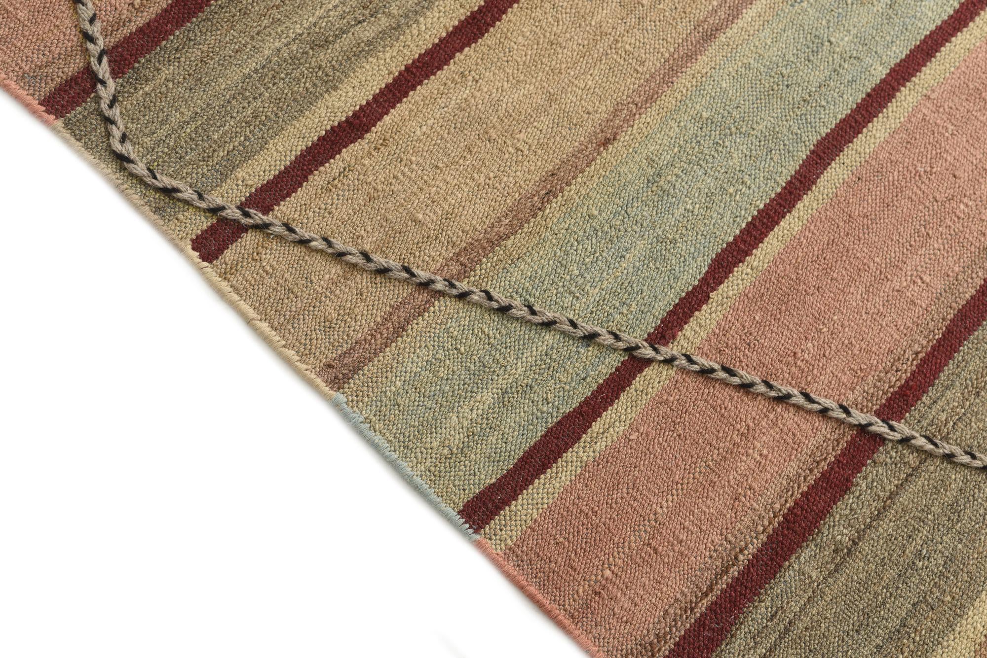 5' 9 x 8' 4 Hand Woven Kilim Modern Wool Rug