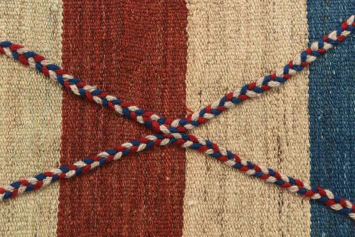 6' 3 x 9' 9 Hand Woven Kilim Modern Wool Rug
