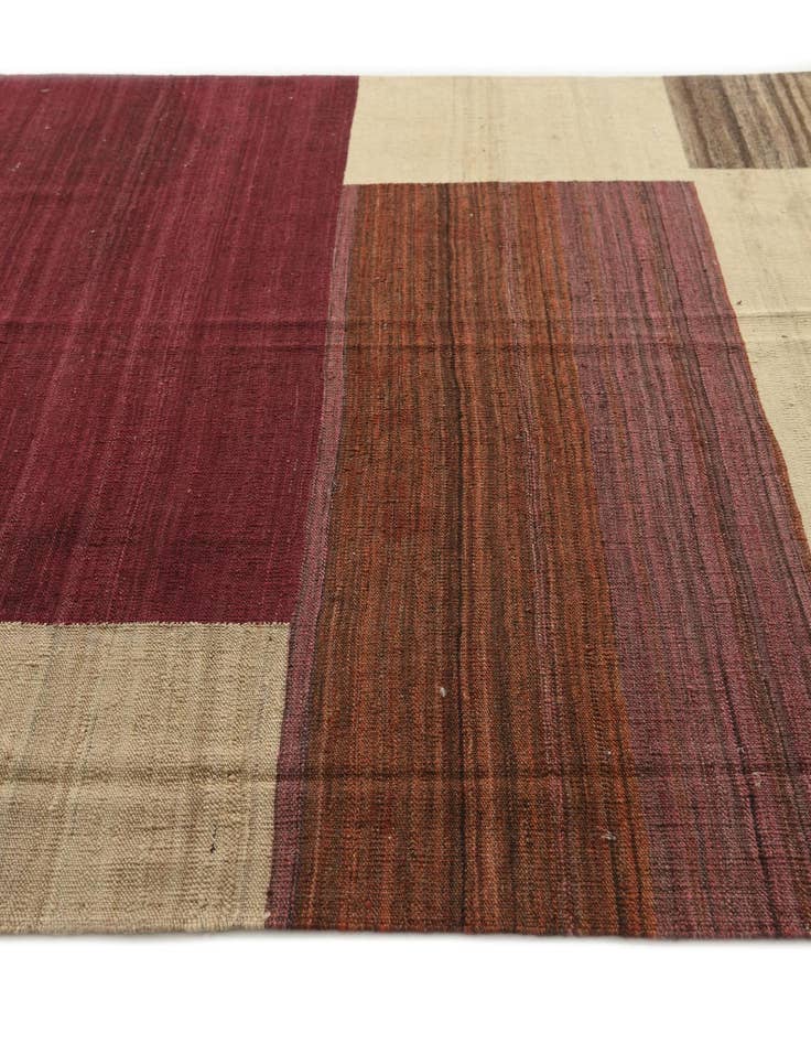 Detail image of 6' x 8'  Hand Woven Kilim Modern Wool Rug