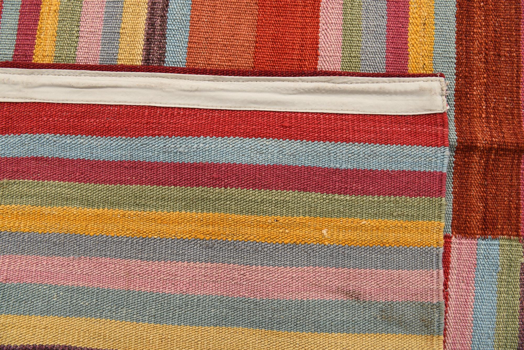 8' 7 x 11' 4 Hand Woven Kilim Modern Wool Rug