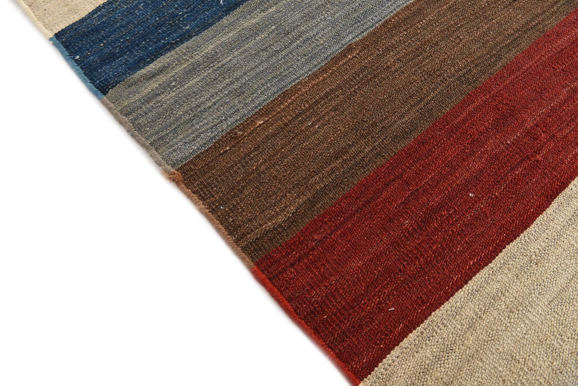 9' 8 x 13' 1 Hand Woven Kilim Modern Wool Rug