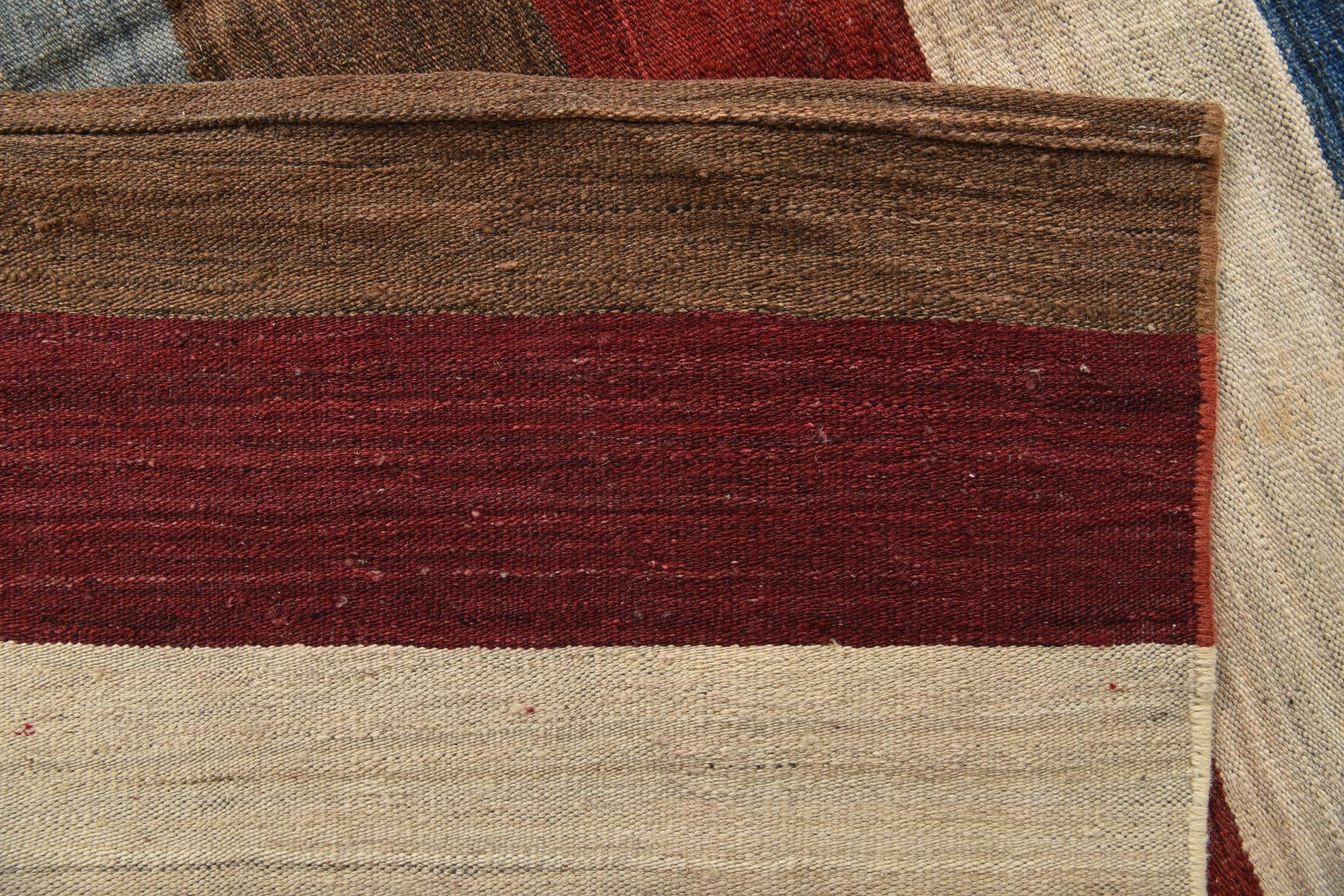 9' 8 x 13' 1 Hand Woven Kilim Modern Wool Rug