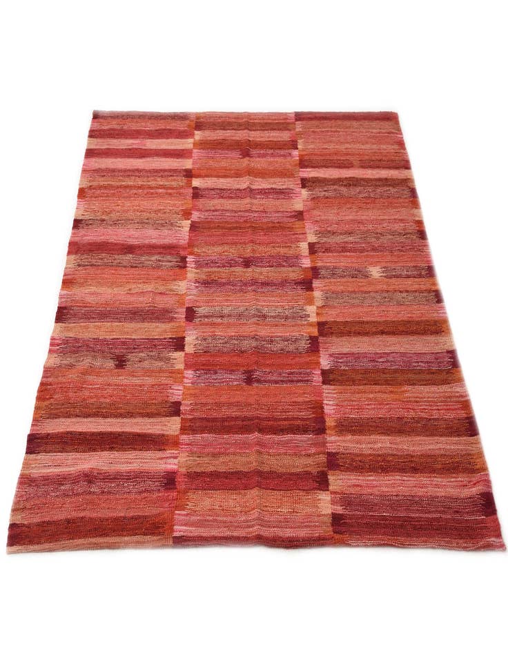 Detail image of 5' 3 x 6' 4  Hand Woven Kilim Modern Wool Rug