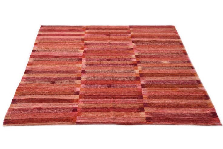 Detail image of 5' 3 x 6' 4 Hand Woven Kilim Modern Wool Rug