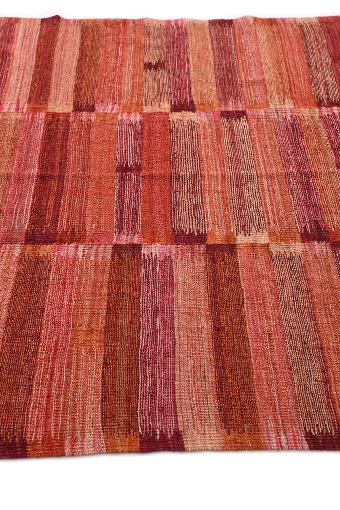 5' 3 x 6' 4 Hand Woven Kilim Modern Wool Rug