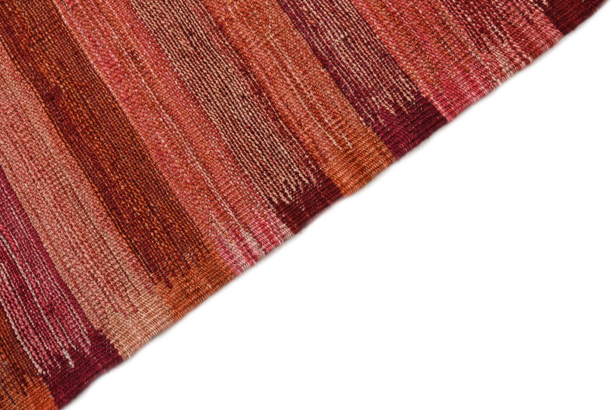 5' 3 x 6' 4 Hand Woven Kilim Modern Wool Rug