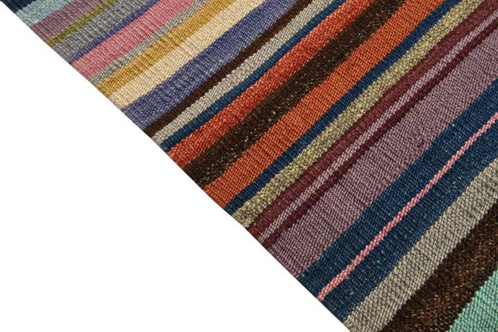 4' 7 x 6' 4 Hand Woven Kilim Modern Wool Rug