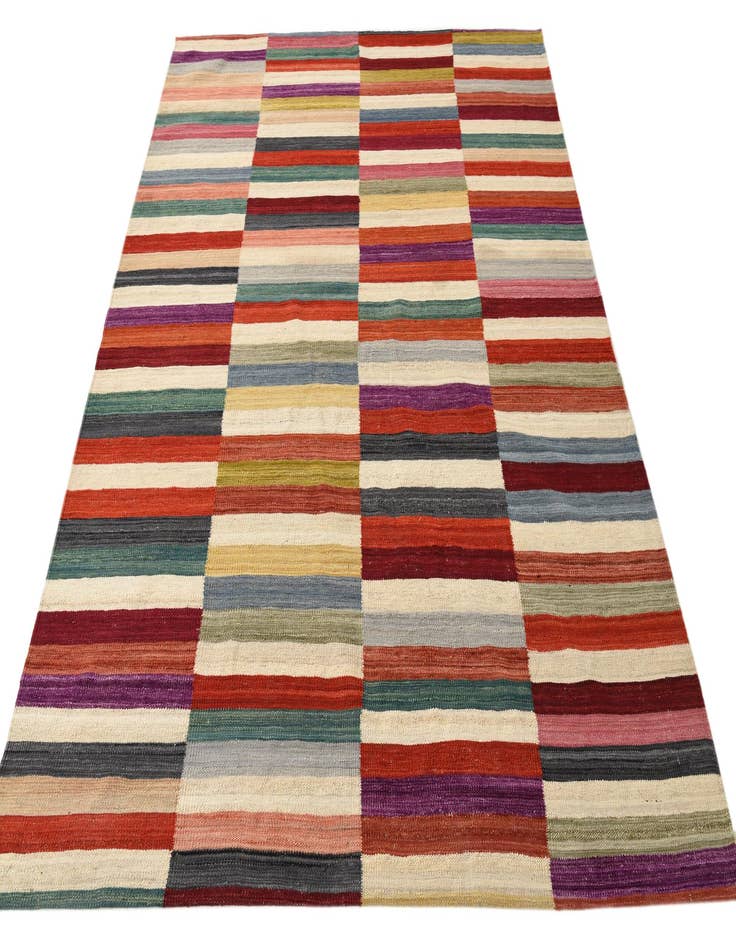Detail image of 5' 10 x 7' 8  Hand Woven Kilim Modern Wool Rug