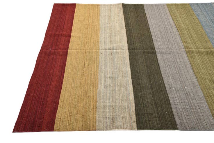 Detail image of 5' 10 x 7' 10 Hand Woven Kilim Modern Wool Rug