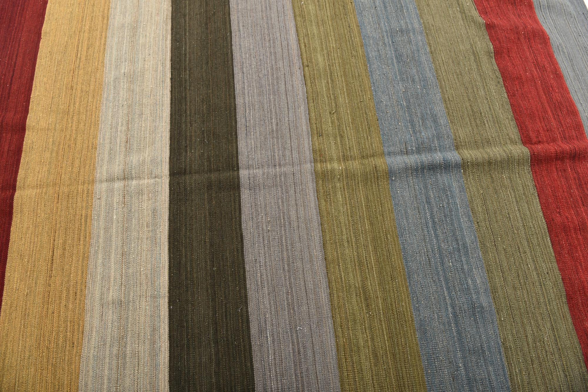 5' 10 x 7' 10 Hand Woven Kilim Modern Wool Rug