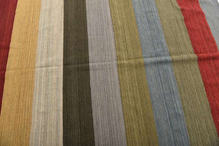 5' 10 x 7' 10 Hand Woven Kilim Modern Wool Rug