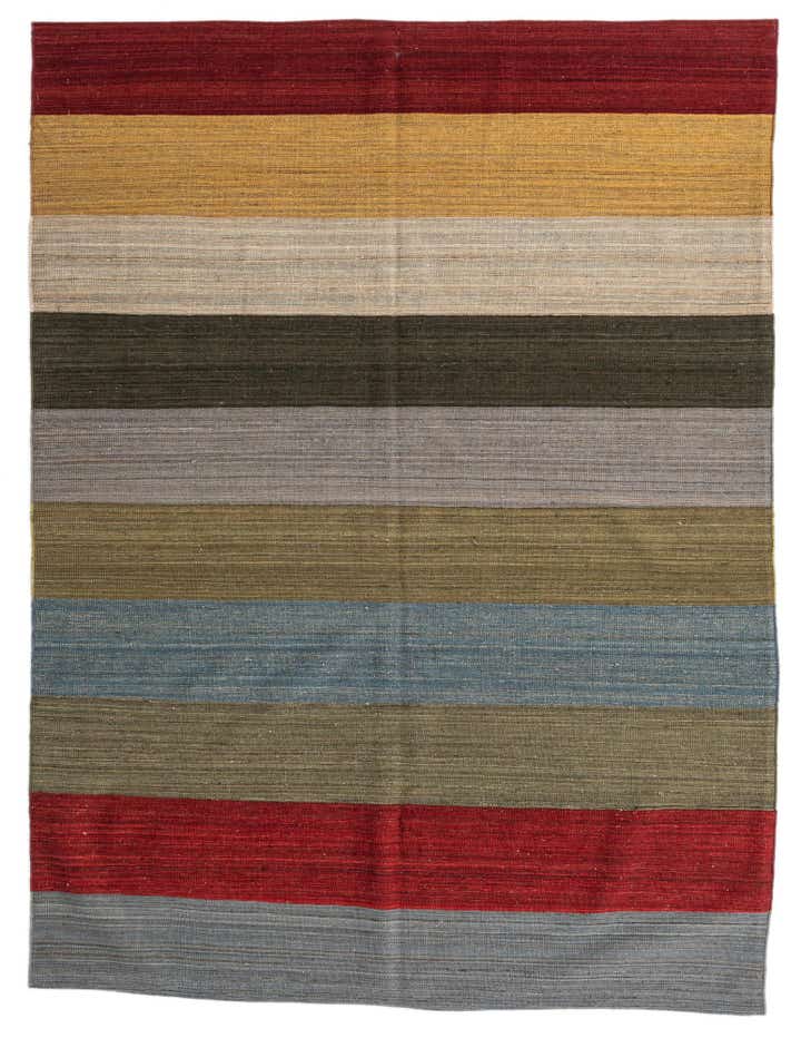 5' 10 x 7' 10 Hand Woven Kilim Modern Wool Rug