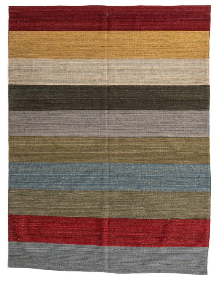Detail image of 5' 10 x 7' 10 Hand Woven Kilim Modern Wool Rug