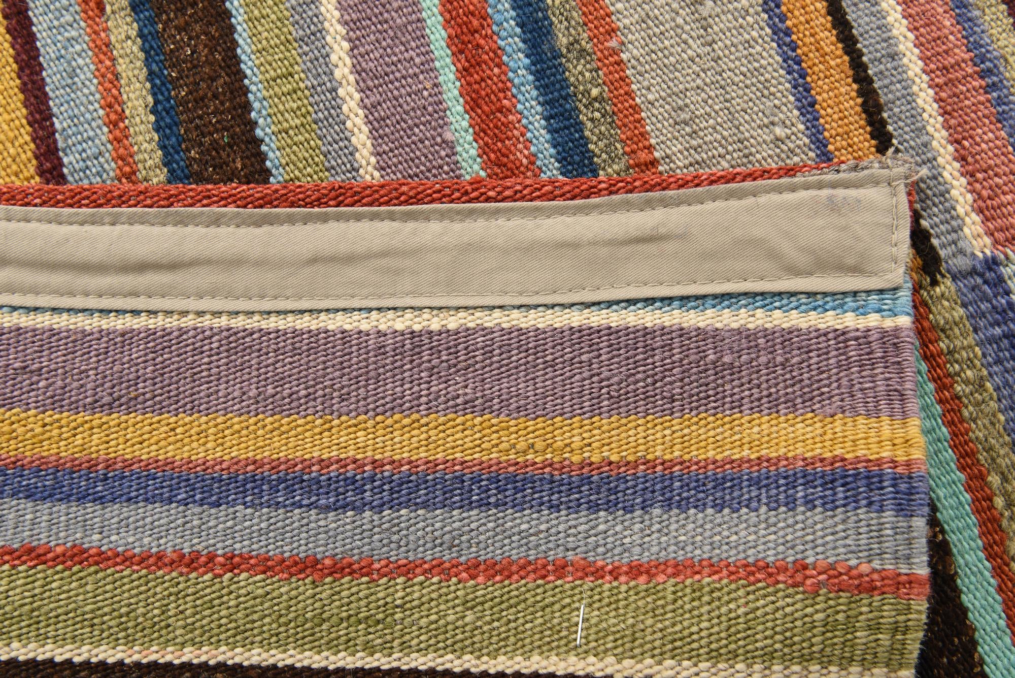4' 7 x 6' 5 Hand Woven Kilim Modern Wool Rug