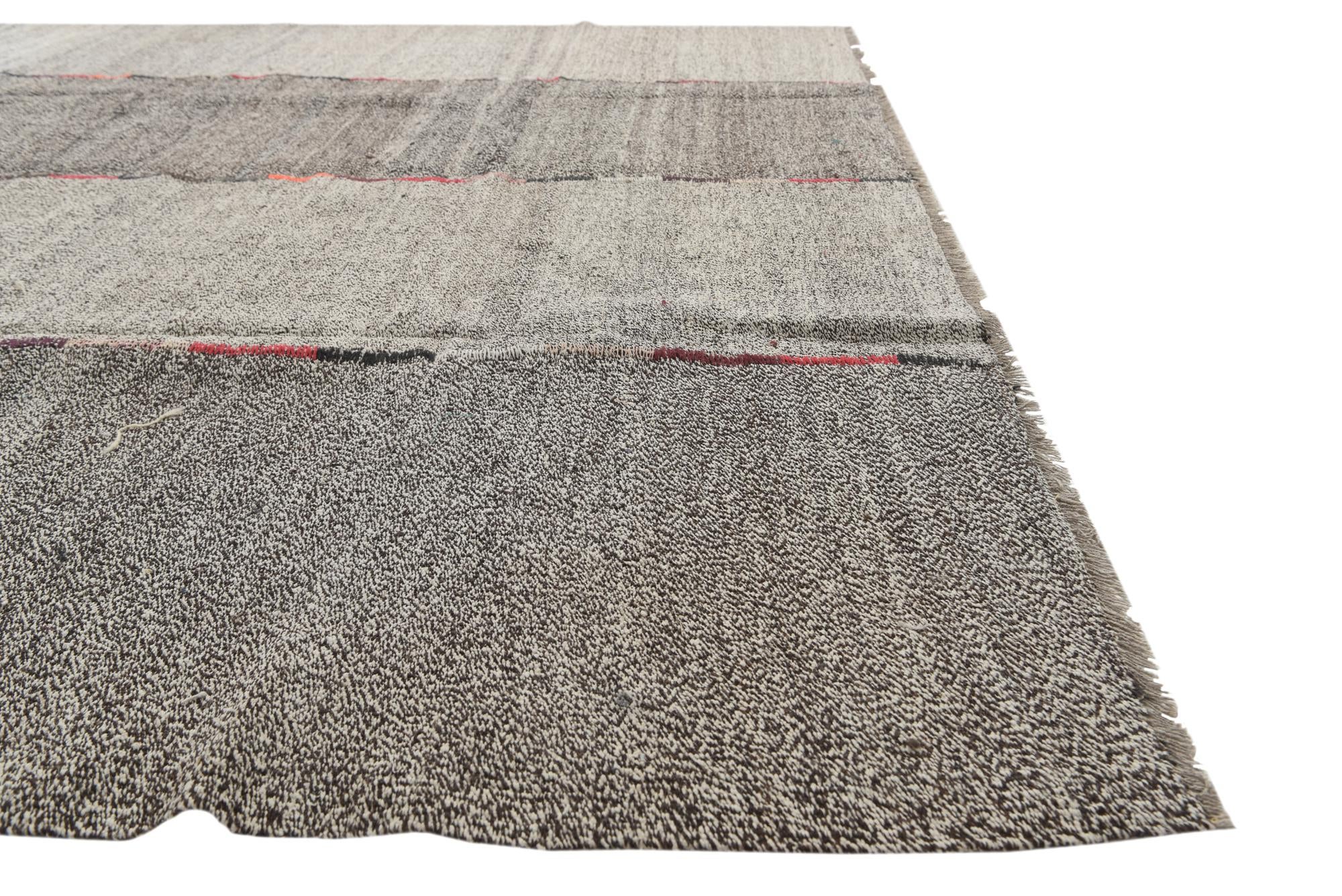 8' 9 x 9' 9 Hand Woven Kilim Modern Wool Rug