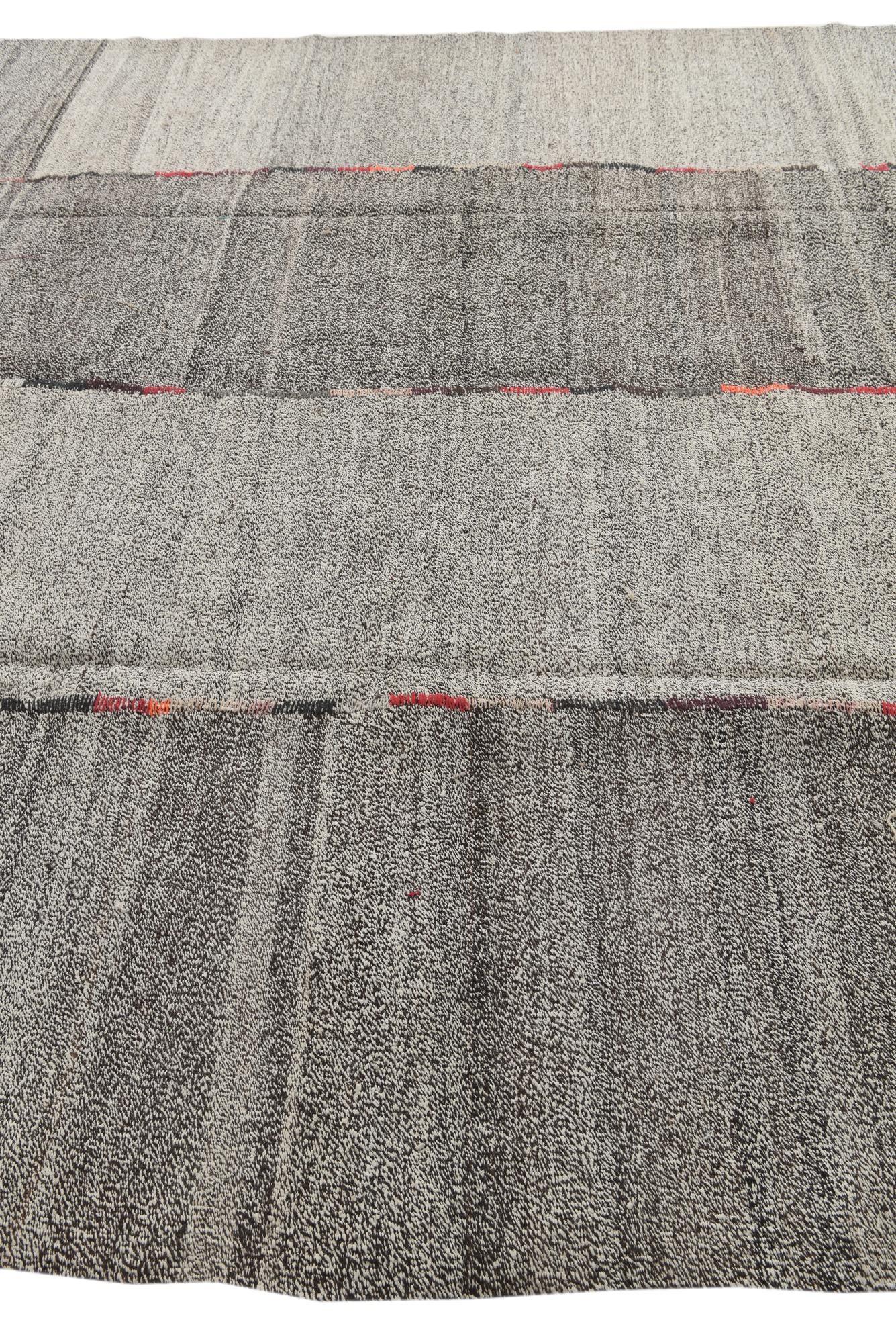 8' 9 x 9' 9 Hand Woven Kilim Modern Wool Rug