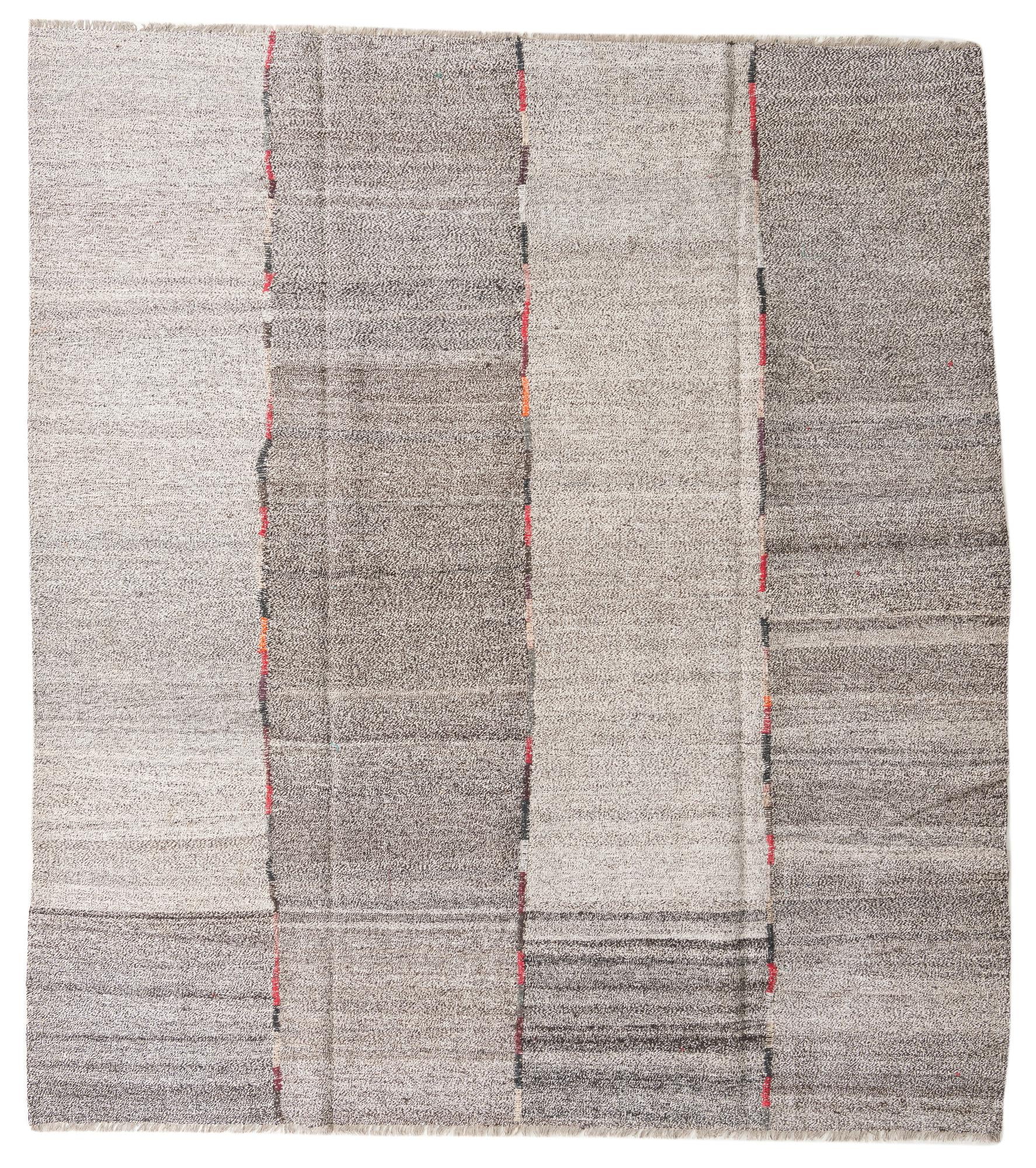 8' 9 x 9' 9 Hand Woven Kilim Modern Wool Rug