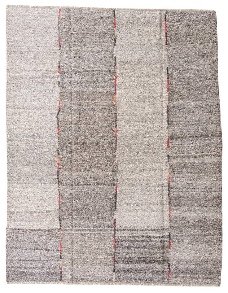Detail image of 8' 9 x 9' 9 Hand Woven Kilim Modern Wool Rug