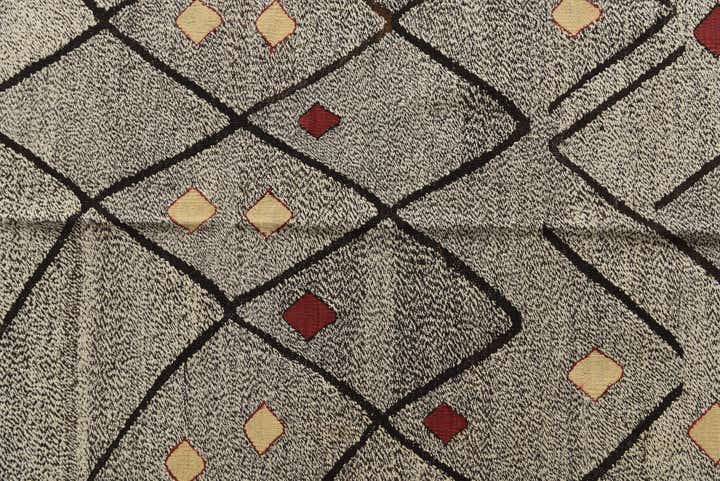 7' 3 x 9' Hand Woven Kilim Modern Wool Rug