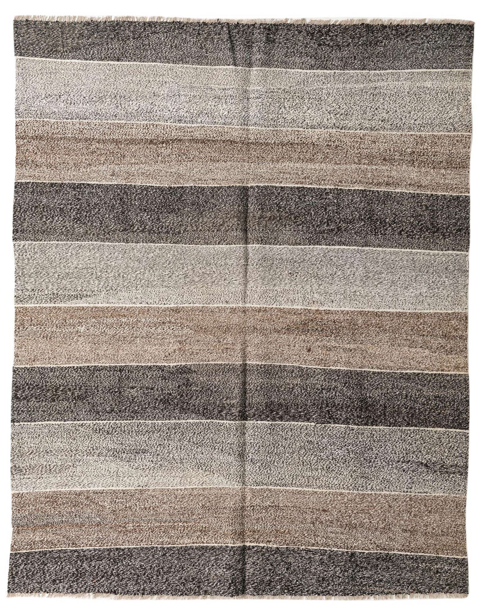 7' 3 x 9' Hand Woven Kilim Modern Wool Rug