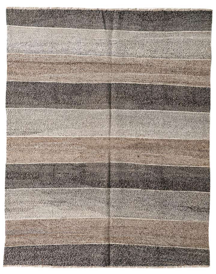 7' 3 x 9' Hand Woven Kilim Modern Wool Rug