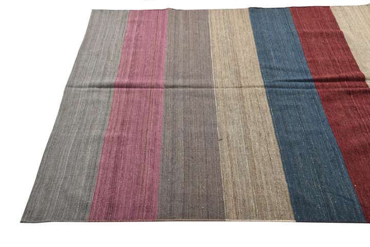 5' 7 x 8' Hand Woven Kilim Modern Wool Rug