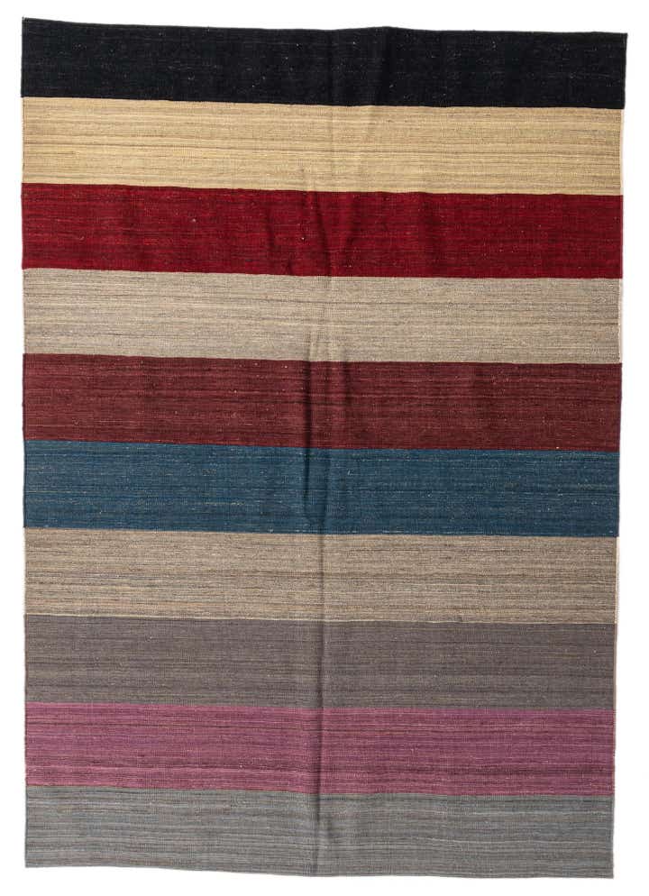 5' 7 x 8' Hand Woven Kilim Modern Wool Rug