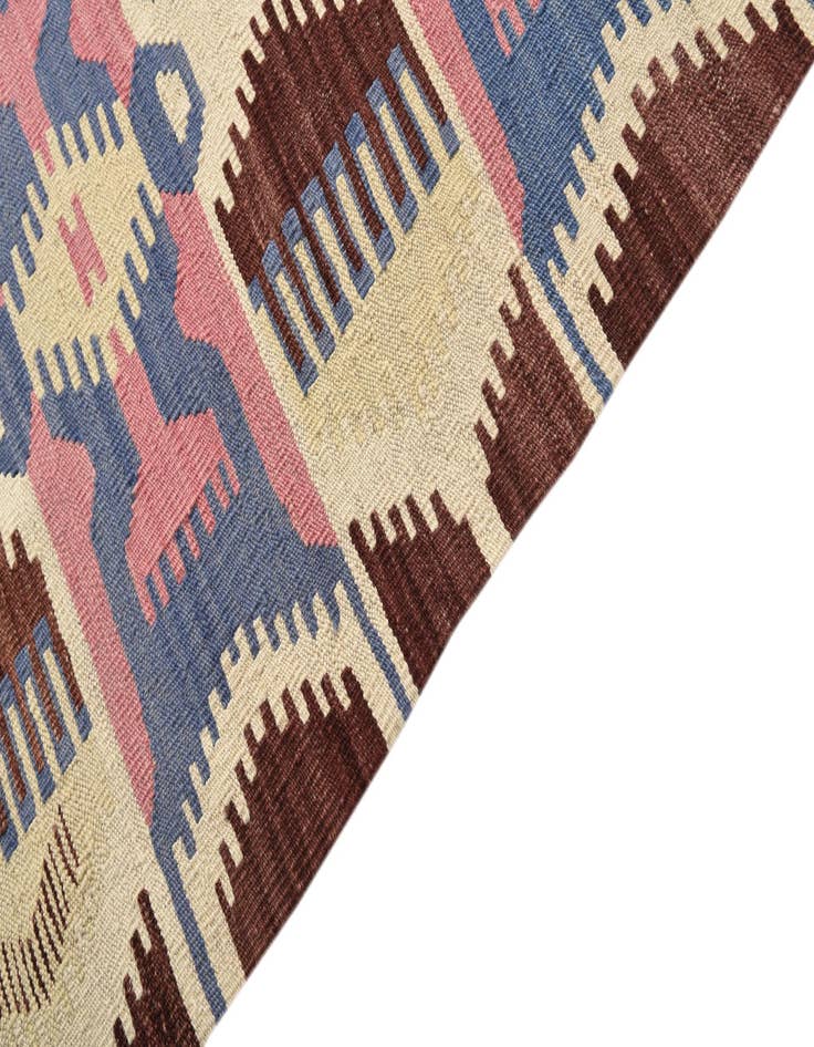 Detail image of 5' 4 x 6' 6  Hand Woven Kilim Modern Wool Rug