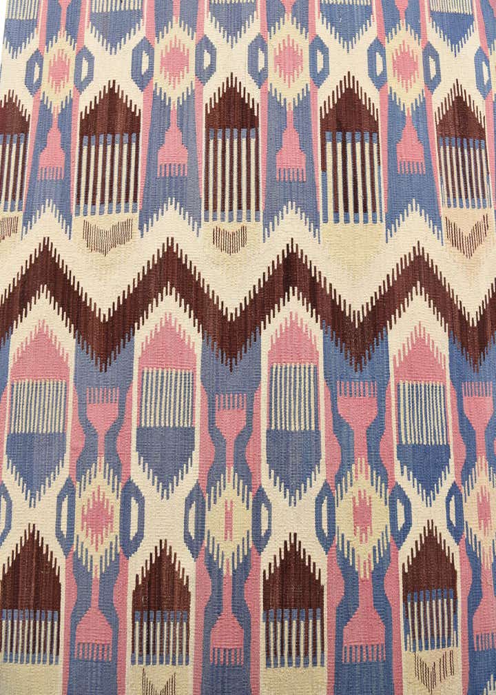 5' 4 x 6' 6 Hand Woven Kilim Modern Wool Rug