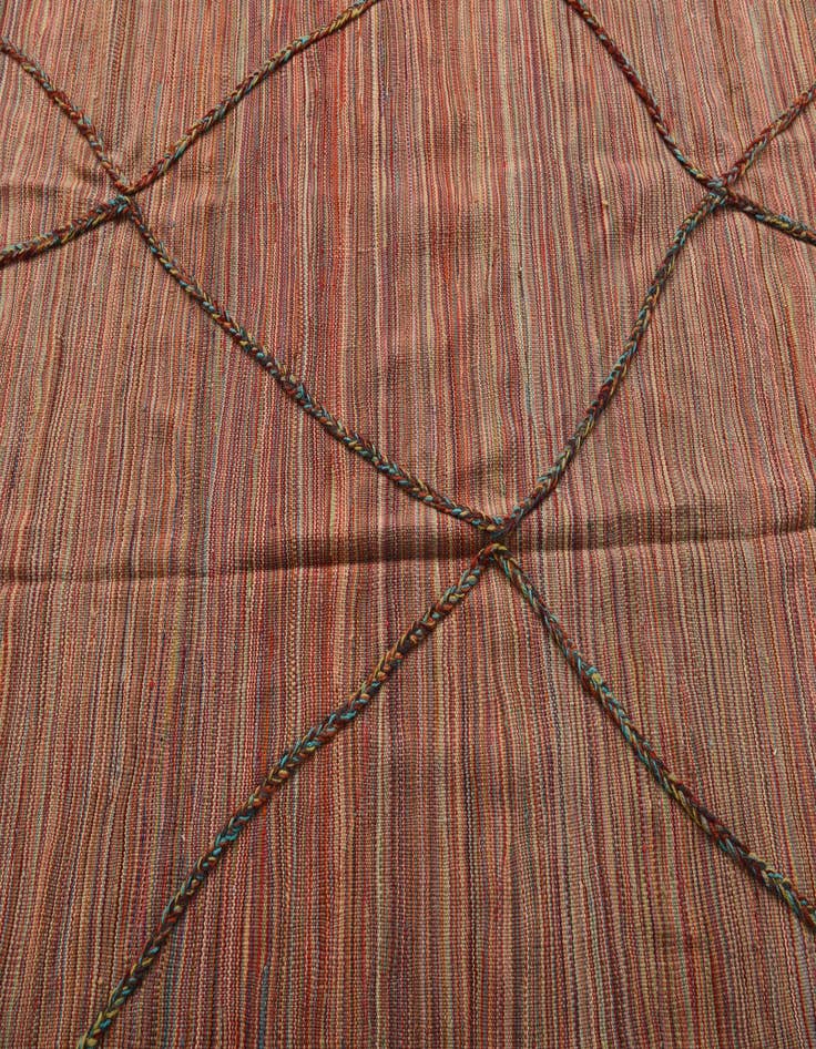 Detail image of 5' 8 x 8' 2  Hand Woven Kilim Modern Wool Rug