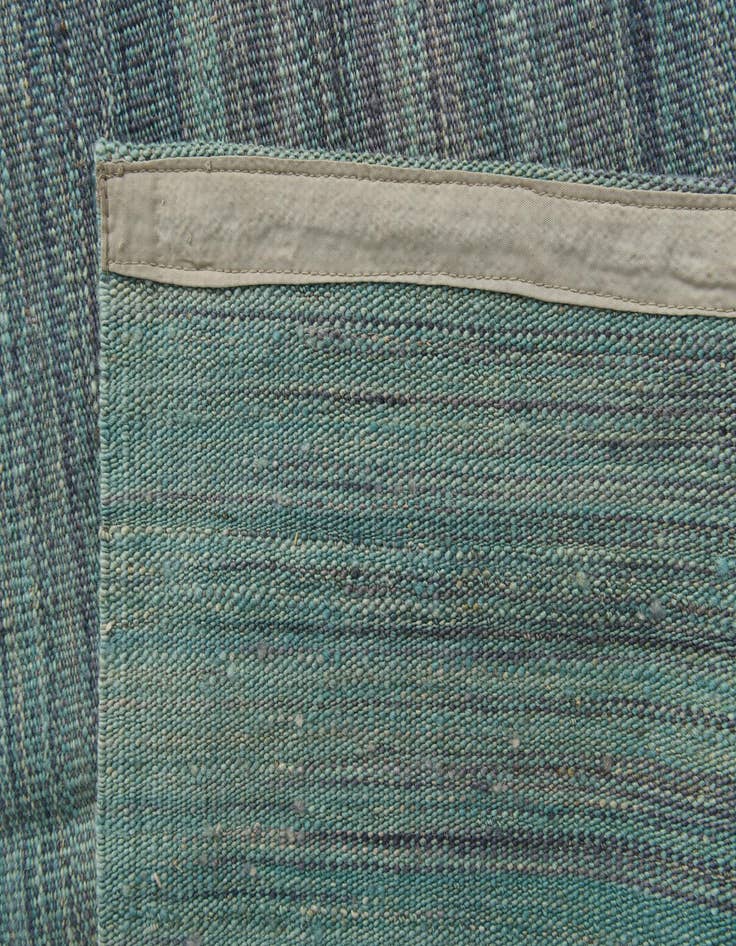 Detail image of 7' 10 x 9' 8  Hand Woven Kilim Modern Wool Rug