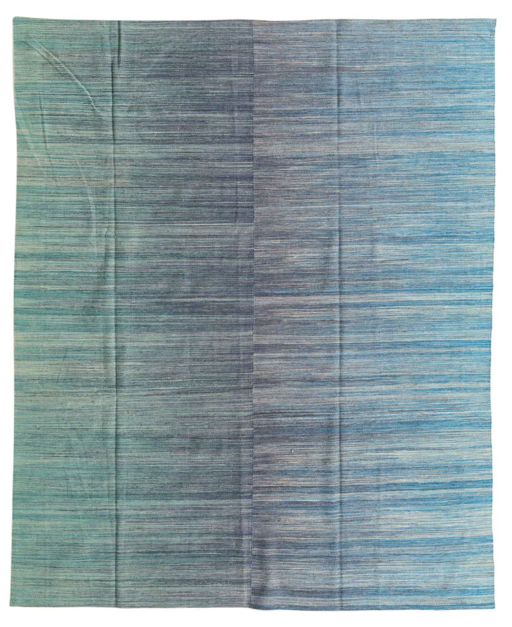7' 10 x 9' 8 Hand Woven Kilim Modern Wool Rug
