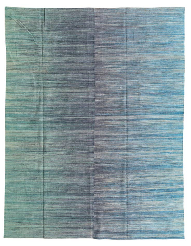 Detail image of 7' 10 x 9' 8 Hand Woven Kilim Modern Wool Rug