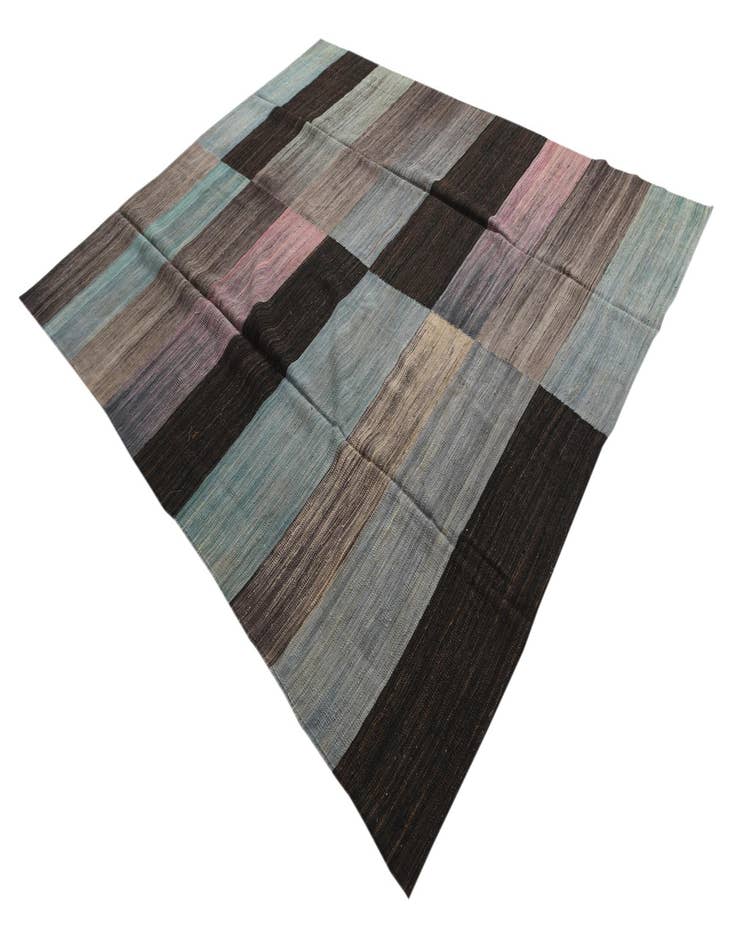 Detail image of 8' x 9' 7  Hand Woven Kilim Modern Wool Rug