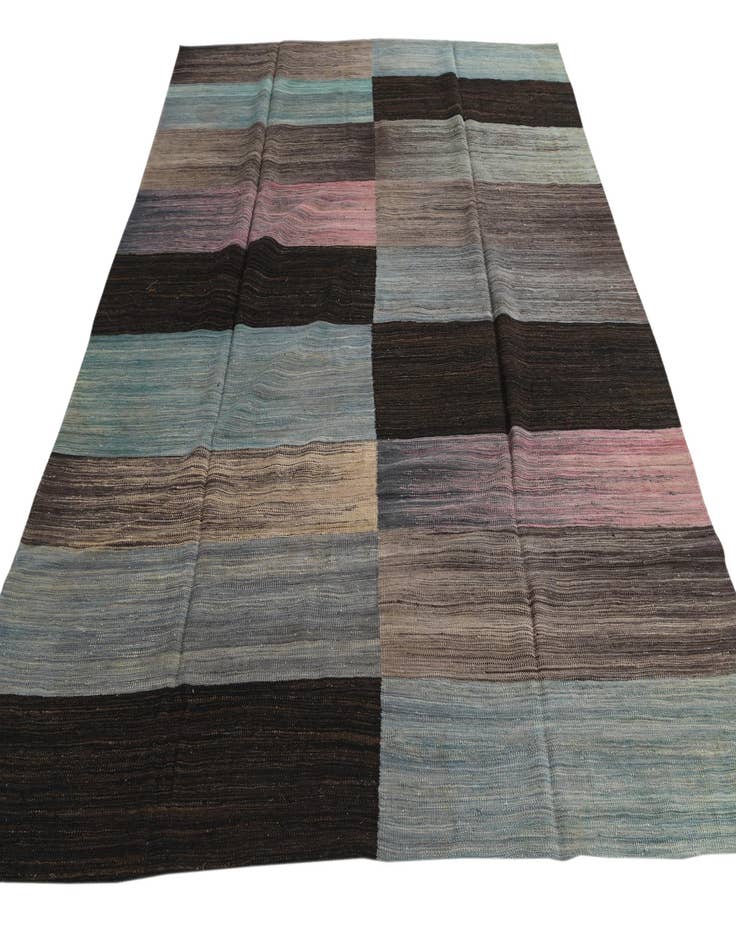 Detail image of 8' x 9' 7  Hand Woven Kilim Modern Wool Rug