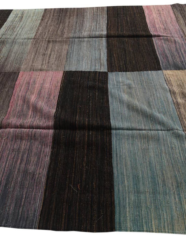 Detail image of 8' x 9' 7  Hand Woven Kilim Modern Wool Rug