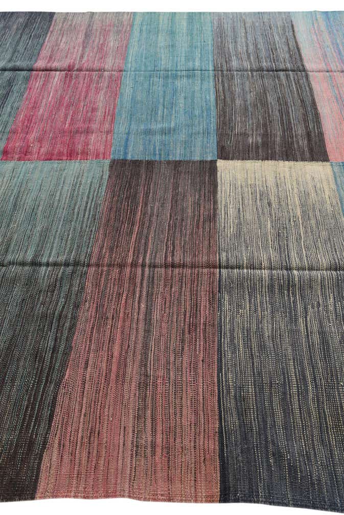 7' 9 x 9' 8 Hand Woven Kilim Modern Wool Rug