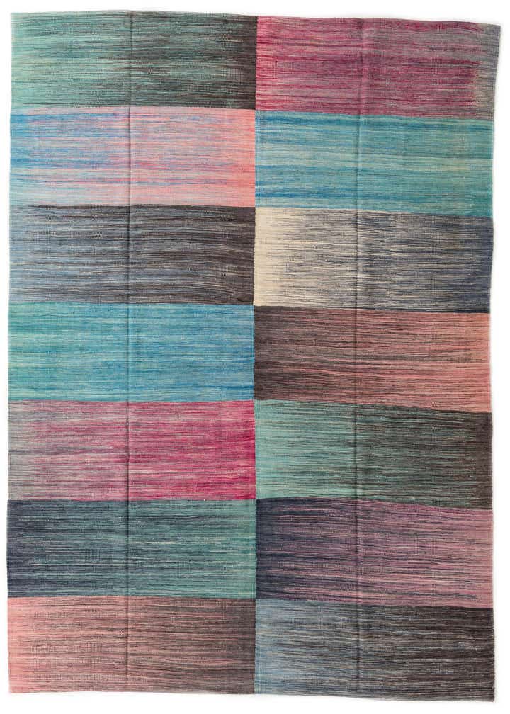 7' 9 x 9' 8 Hand Woven Kilim Modern Wool Rug