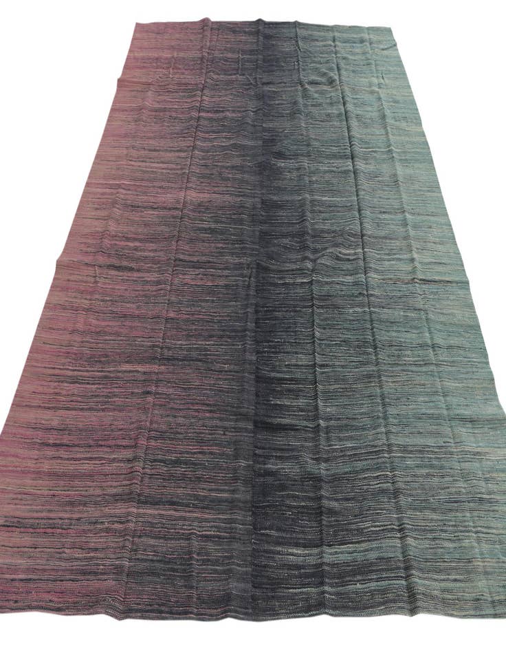 Detail image of 8' x 9' 7 Hand Woven Kilim Modern Wool Rug