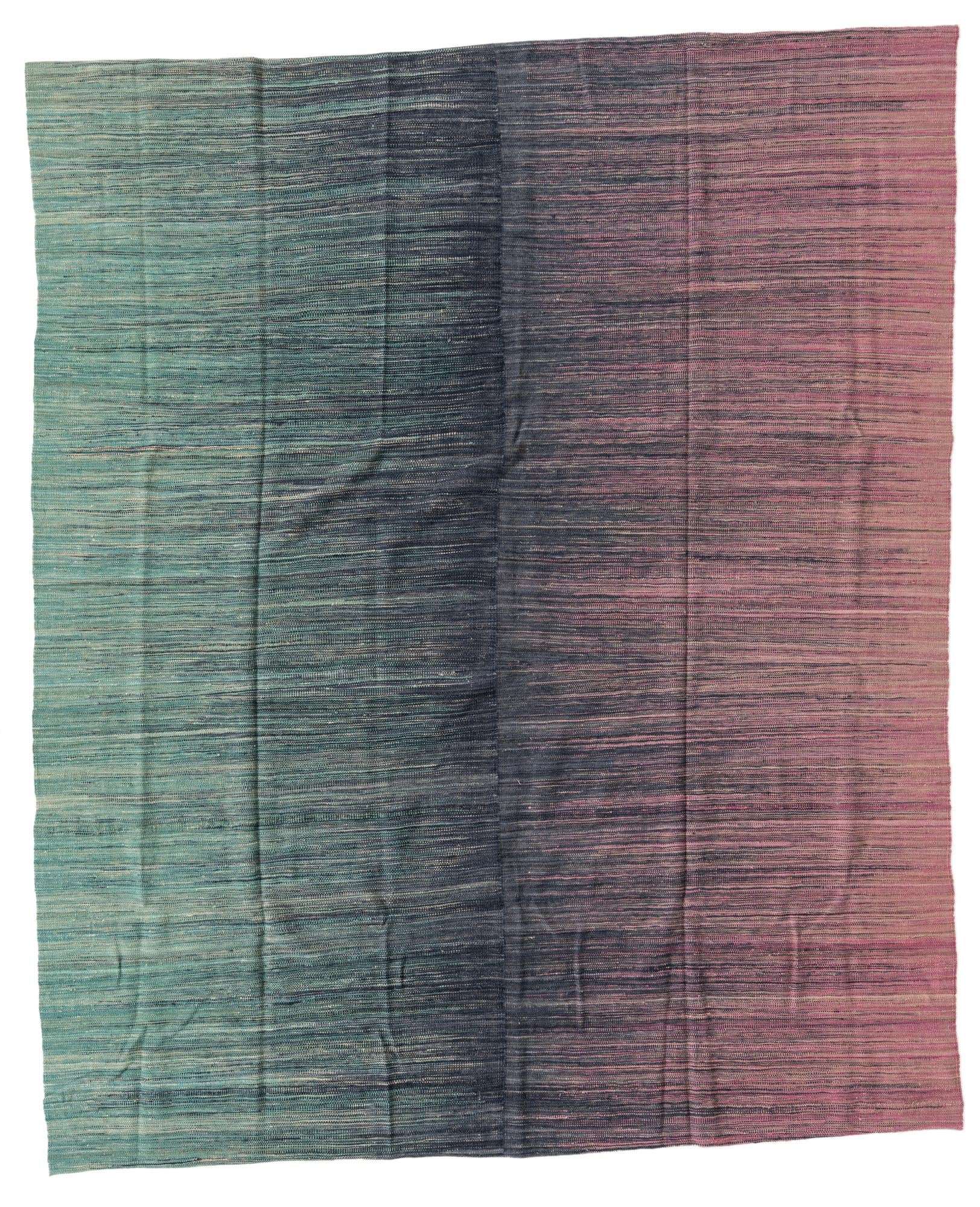 8' x 9' 7 Hand Woven Kilim Modern Wool Rug