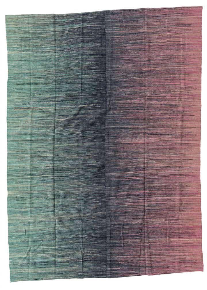 8' x 9' 7 Hand Woven Kilim Modern Wool Rug