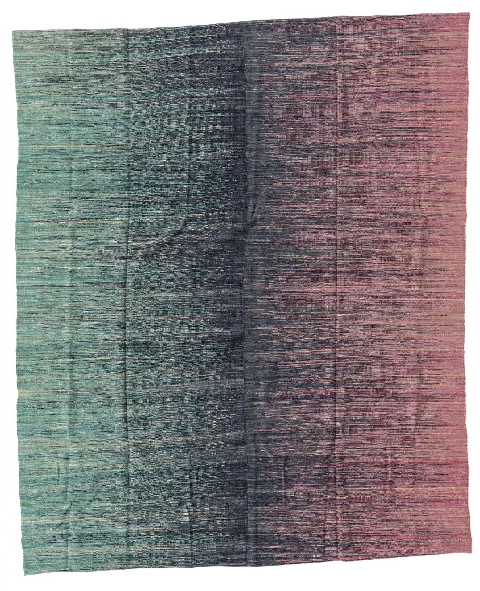 8' x 9' 7 Hand Woven Kilim Modern Wool Rug