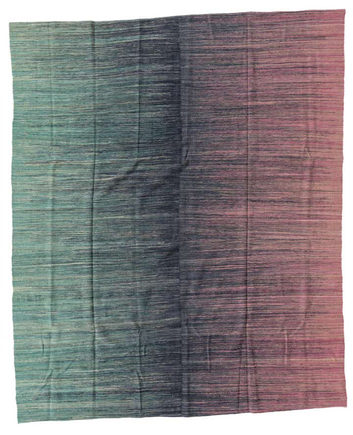 8' x 9' 7 Hand Woven Kilim Modern Wool Rug