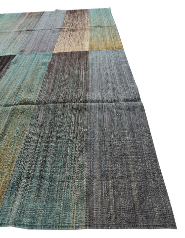 Detail image of 7' 10 x 9' 6  Hand Woven Kilim Modern Wool Rug