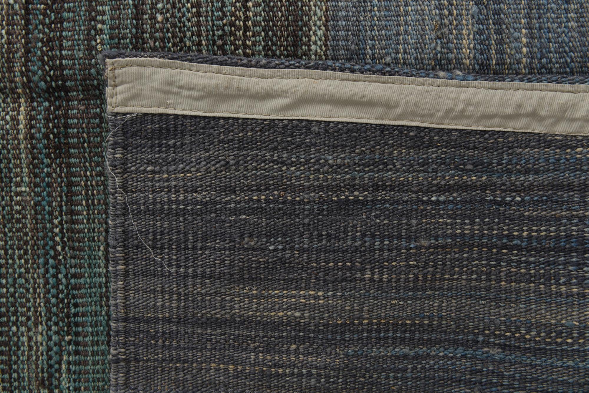 7' 10 x 9' 6 Hand Woven Kilim Modern Wool Rug