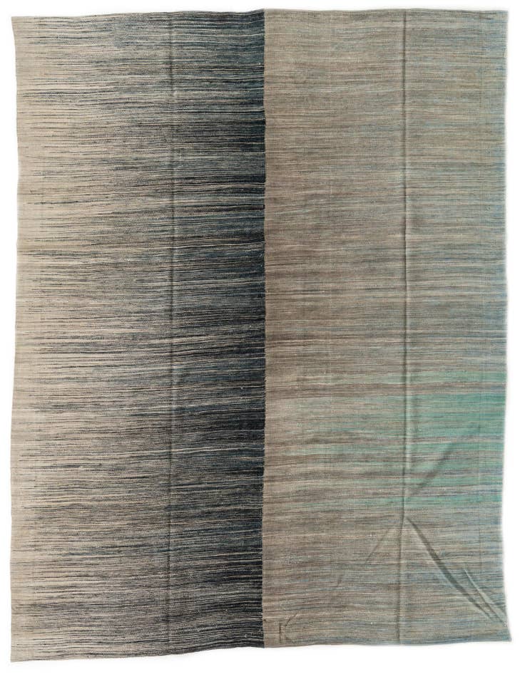 Detail image of 7' 10 x 9' 6 Hand Woven Kilim Modern Wool Rug